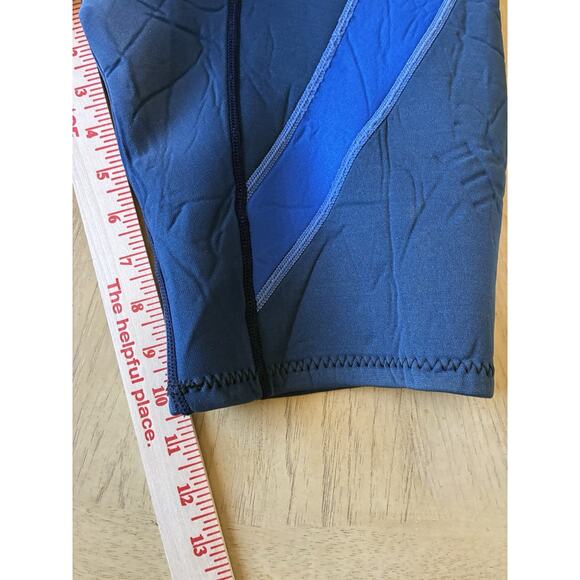 Body Glove Wetsuit Mens Large Shorty Spring Crush 2/1 Black Blue 80s Surf Beach - Picture 11 of 15